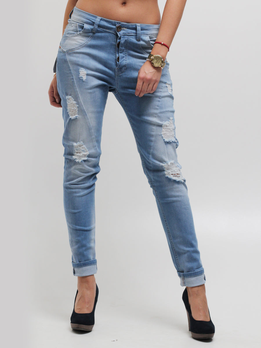Zwolle Mom Fit Jeans – Premium Distressed Denim