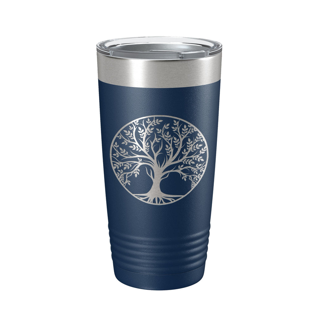 Tree Of Life Tumbler Travel Mug Insulated Laser Engraved Coffee Cup 20 oz