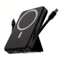 NNETM 10000mAh Magnetic Power Bank – Wireless Charging Portable Charger with Stand & LED Indicator