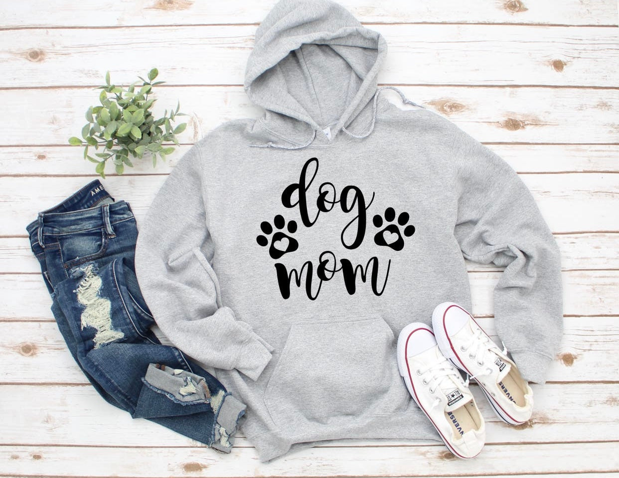 Dog Mom Hoodie - Fur Mama Gift for Dog Lovers