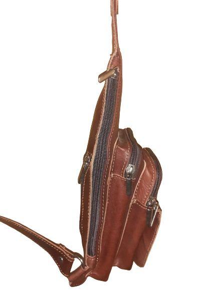 Handmade Triangular Crossbody Bag – Unisex Messenger