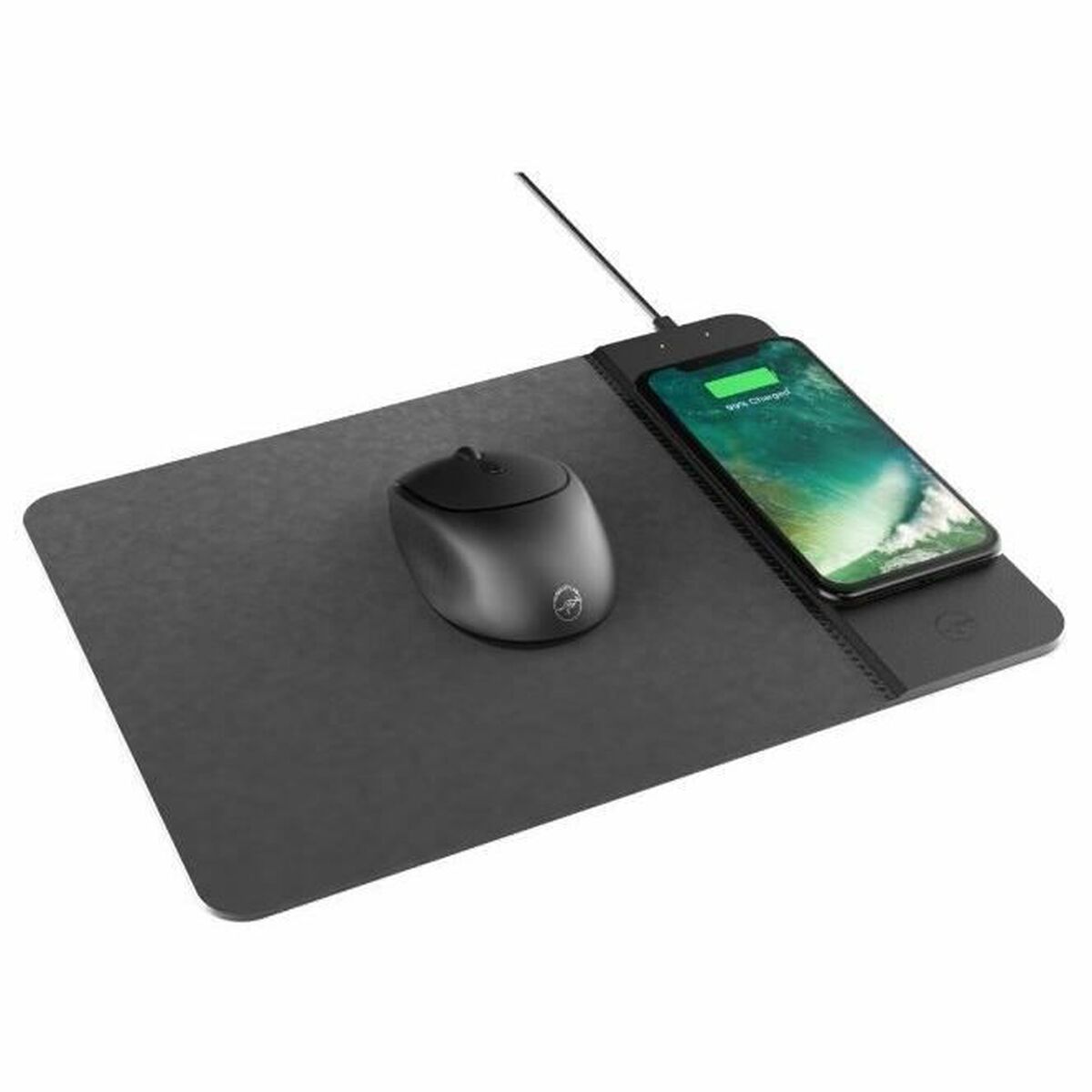 Mobility Lab Wireless Mouse & Charging Pad Set – Adjustable DPI | Black