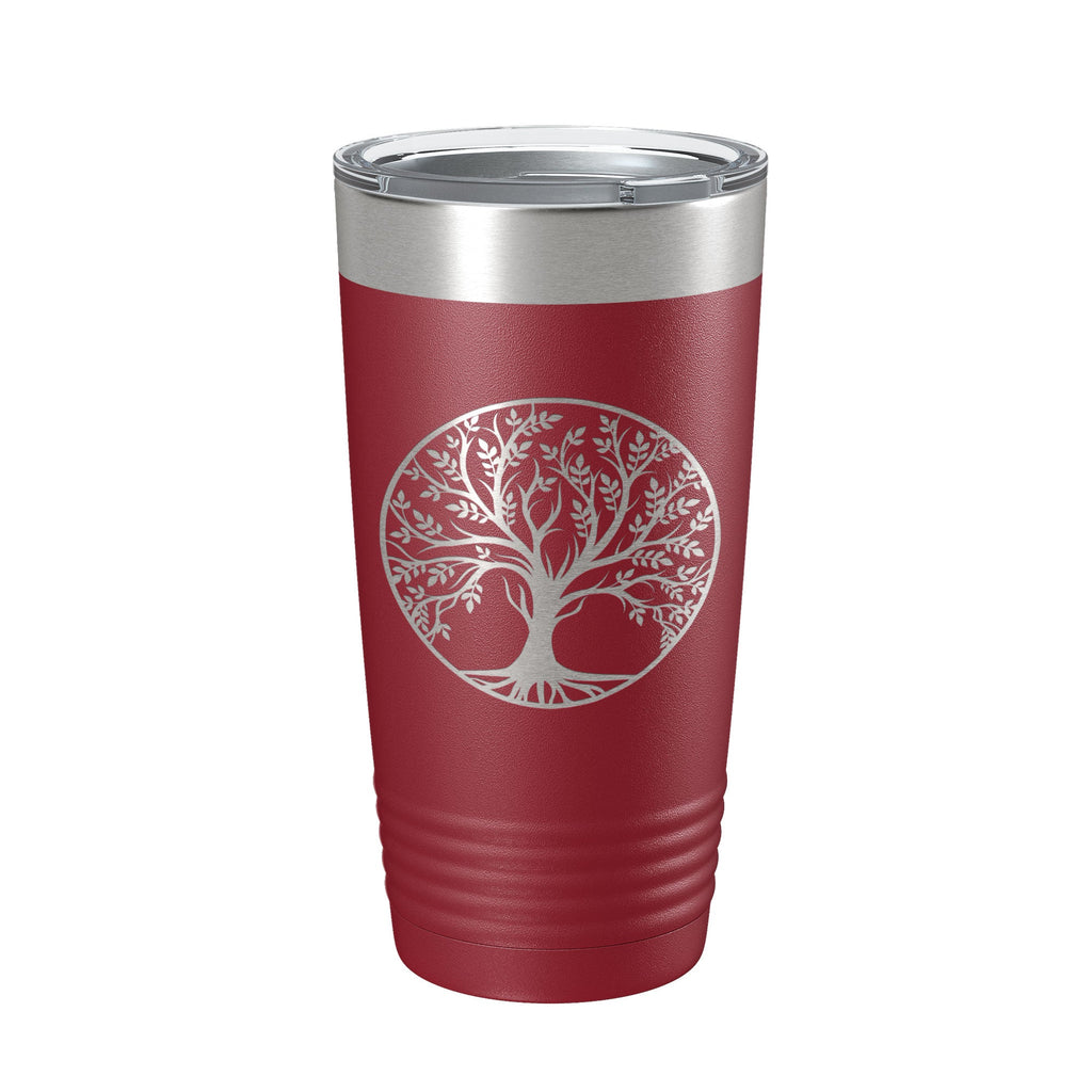 Tree Of Life Tumbler Travel Mug Insulated Laser Engraved Coffee Cup 20 oz