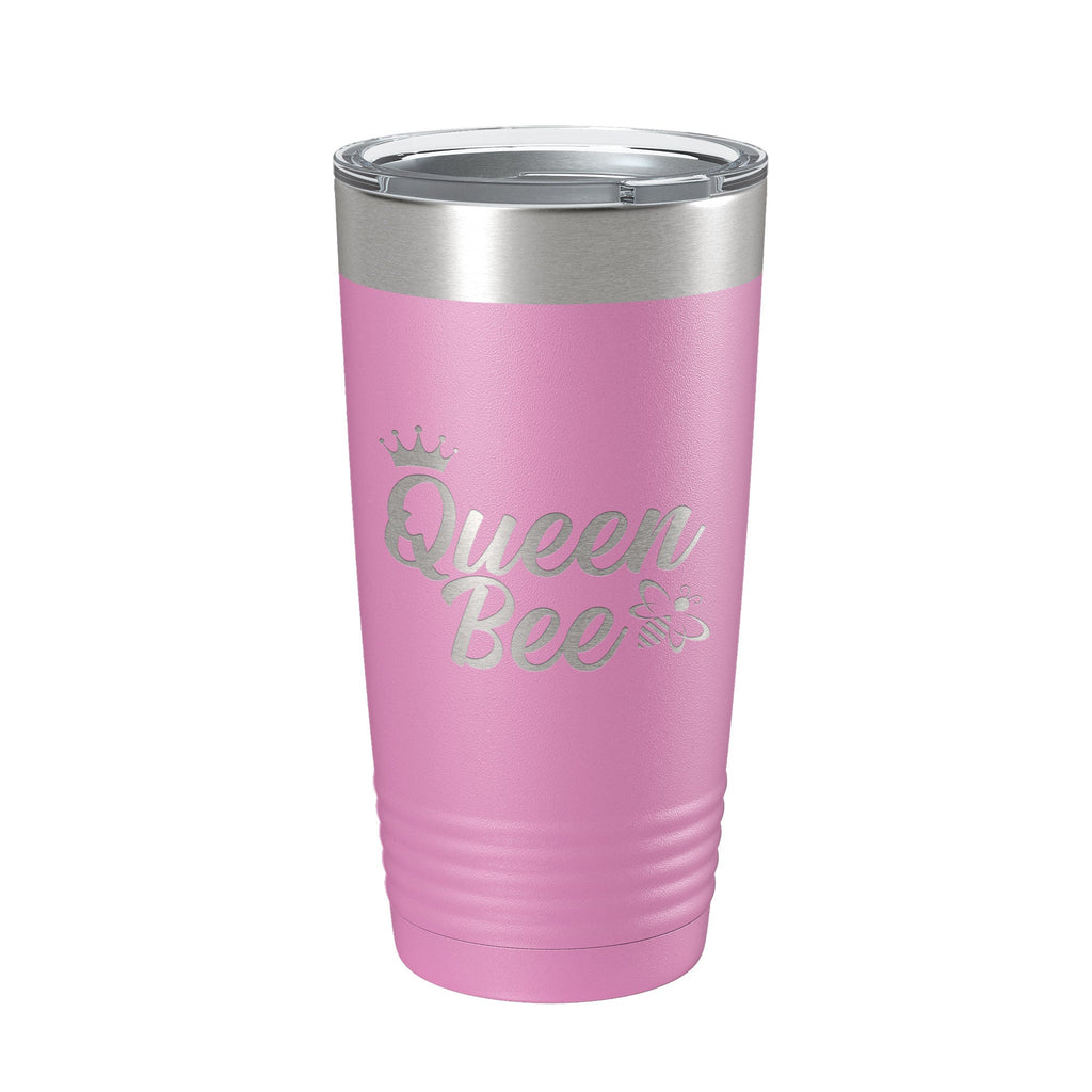 Queen Bee Tumbler Travel Mug Gift Insulated Laser Engraved Coffee Cup 20 oz