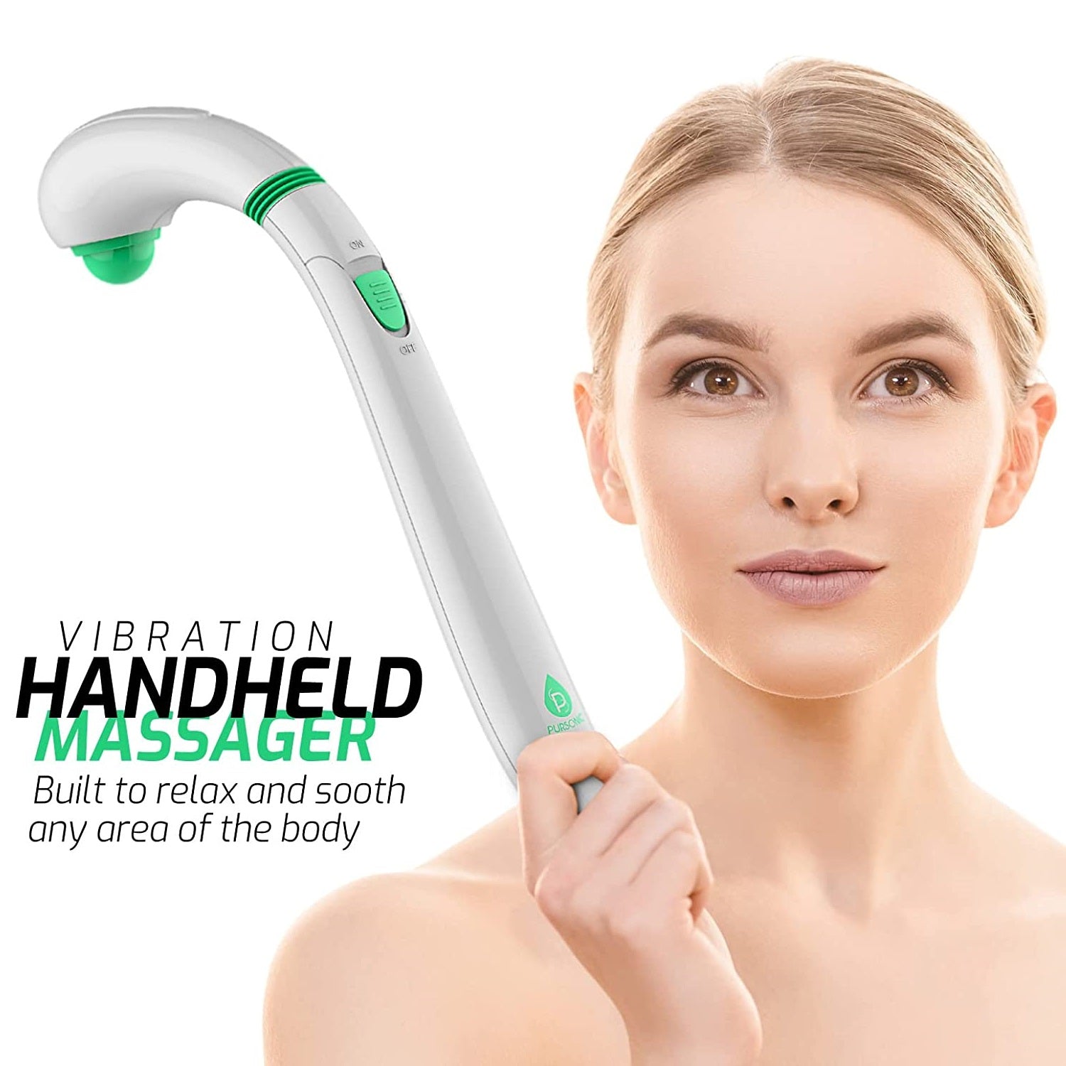Pursonic Massage Gun & Handheld Massager Bundle – 9-Speed Deep Tissue Recovery