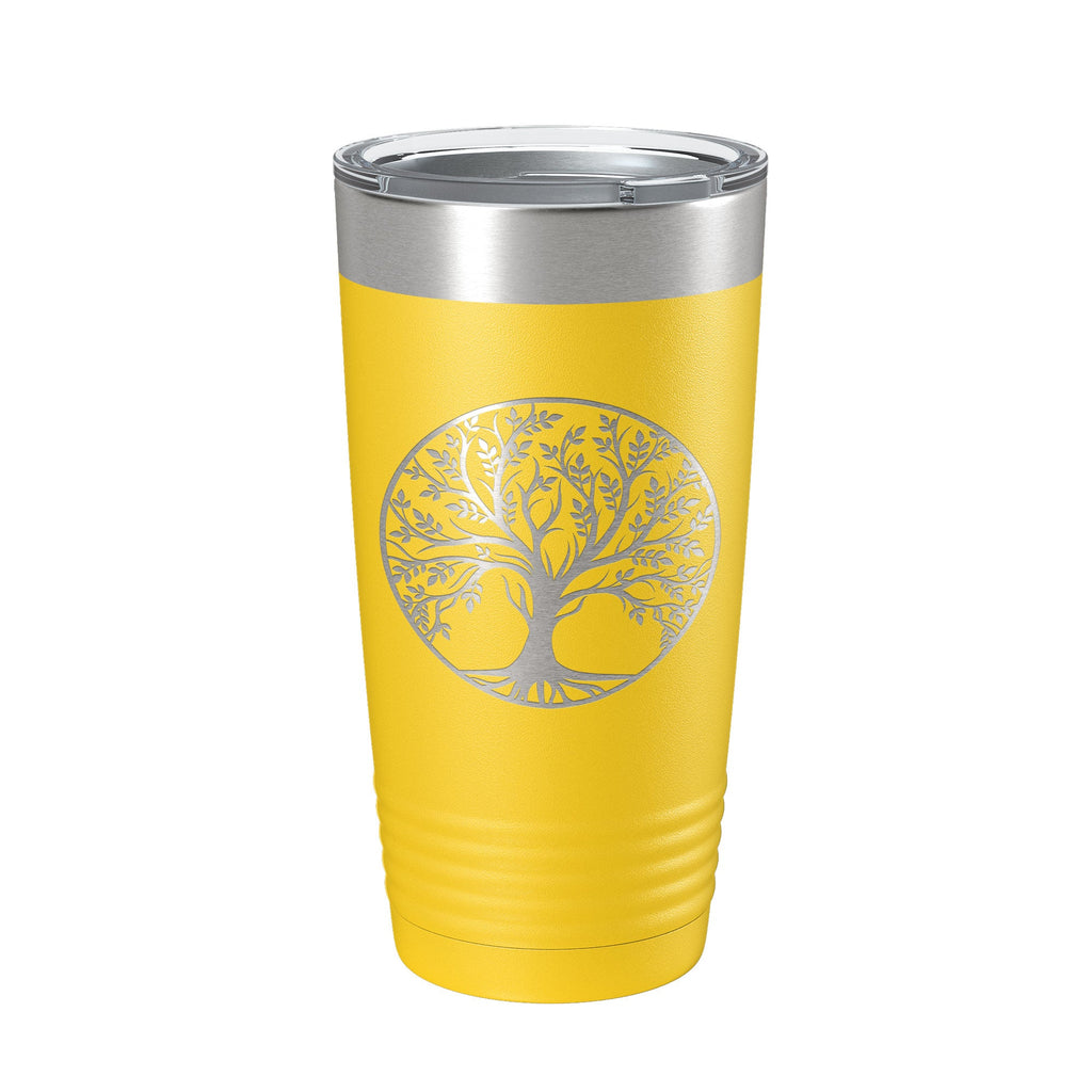 Tree Of Life Tumbler Travel Mug Insulated Laser Engraved Coffee Cup 20 oz