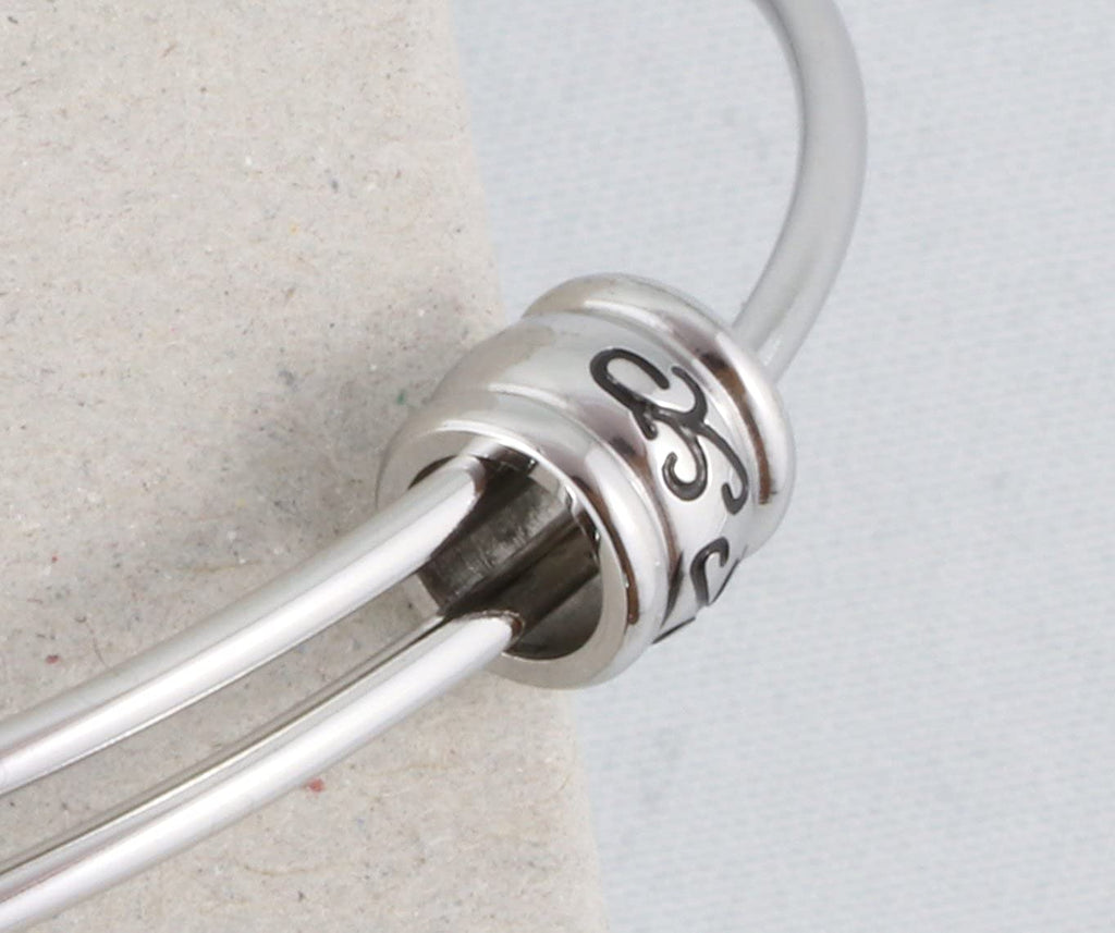 Emerald Park Jewelry Friend on a Heart Fancy Charm Bangle
