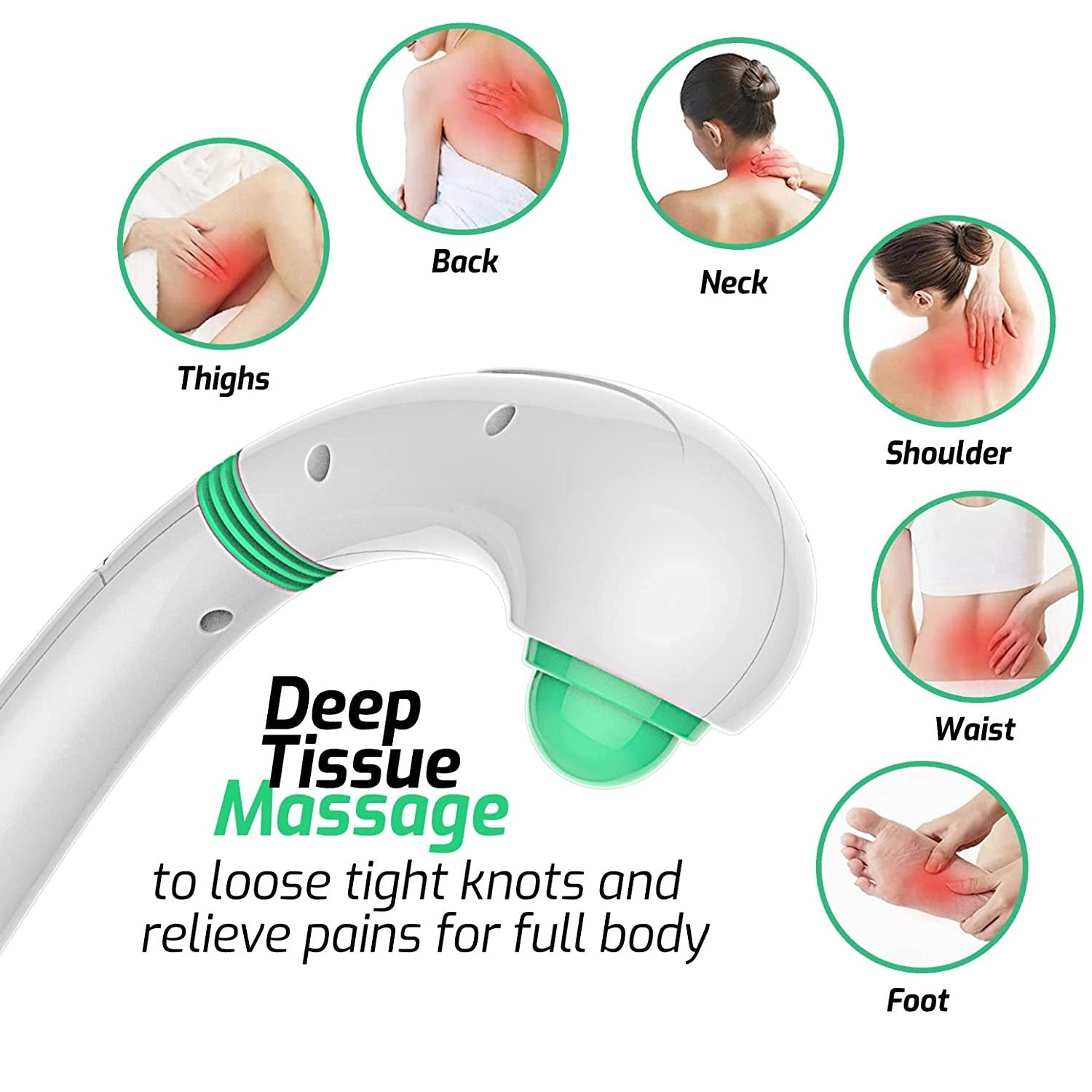Pursonic Massage Gun & Handheld Massager Bundle – 9-Speed Deep Tissue Recovery