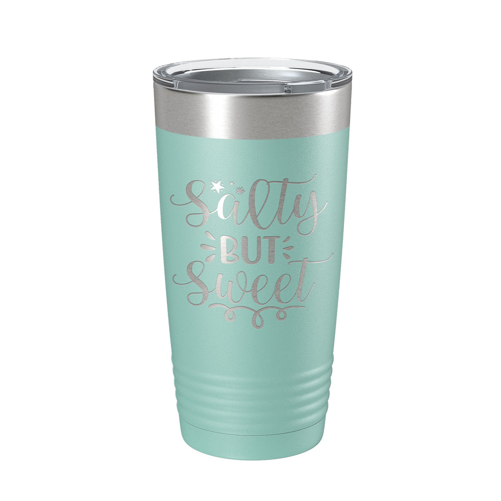 Salty But Sweet Tumbler Travel Mug Insulated Laser Engraved Coffee Cup 20 oz