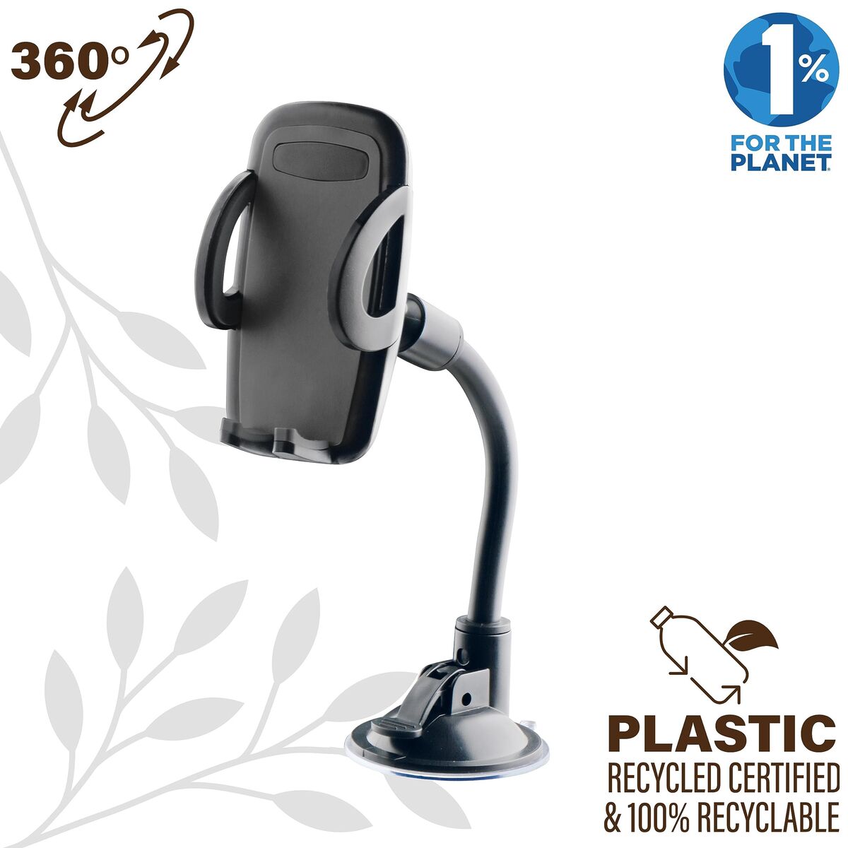 Muvit 7" Universal Car Mount - Black Phone Holder