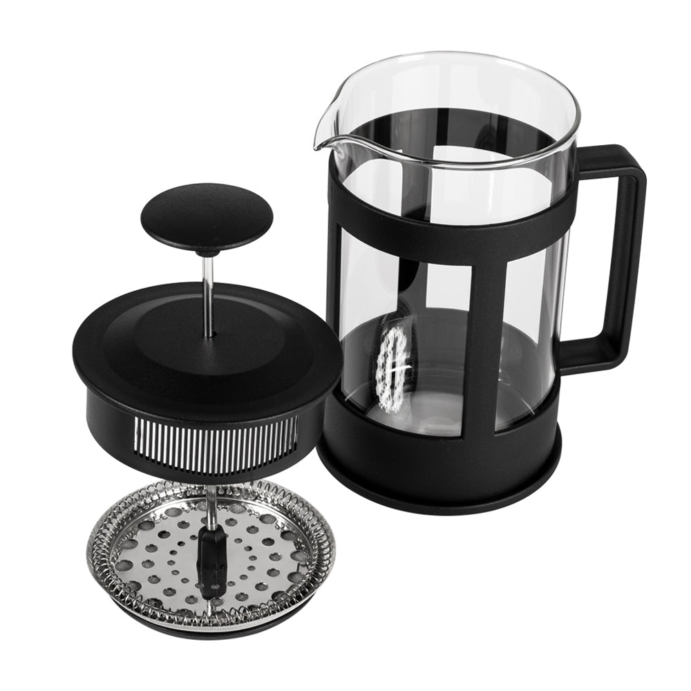 BiggCoffee French Press Coffee Maker – 34oz (1000ml) | Borosilicate Glass & Stainless Steel