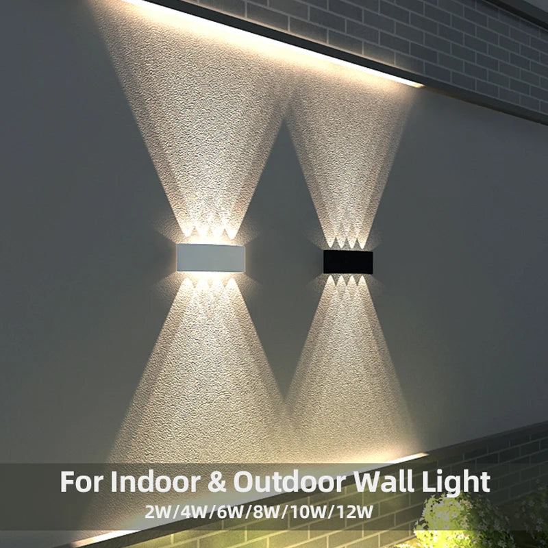 Waterproof LED Wall Lamp - IP65 Outdoor Aluminum Light