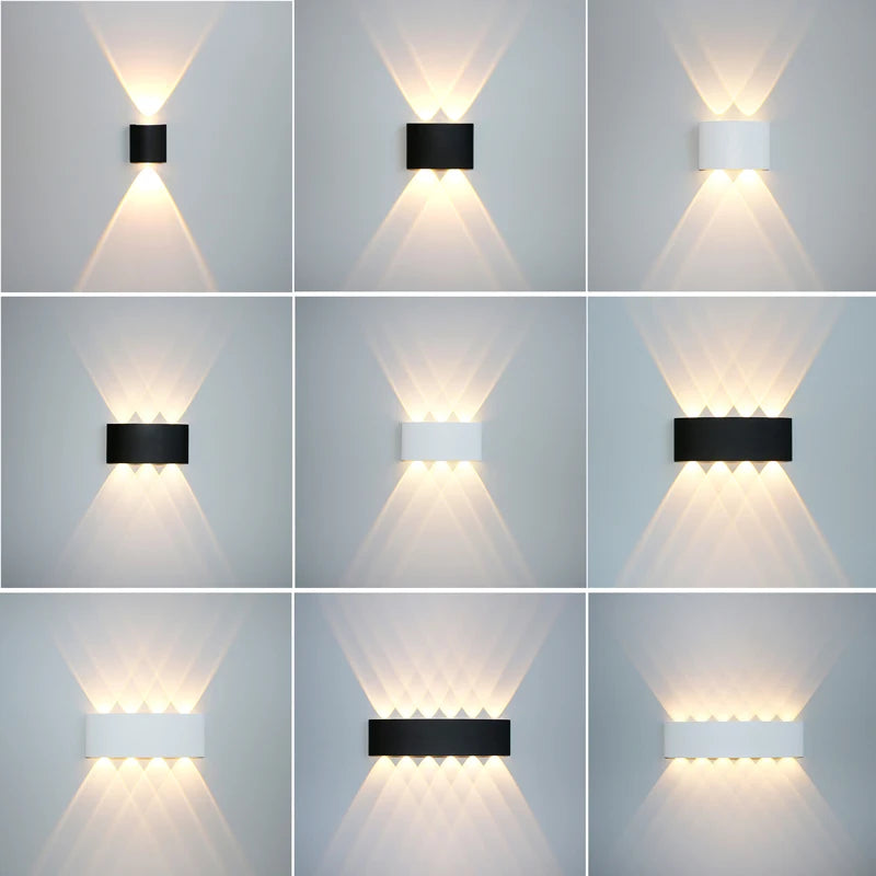 Waterproof LED Wall Lamp - IP65 Outdoor Aluminum Light