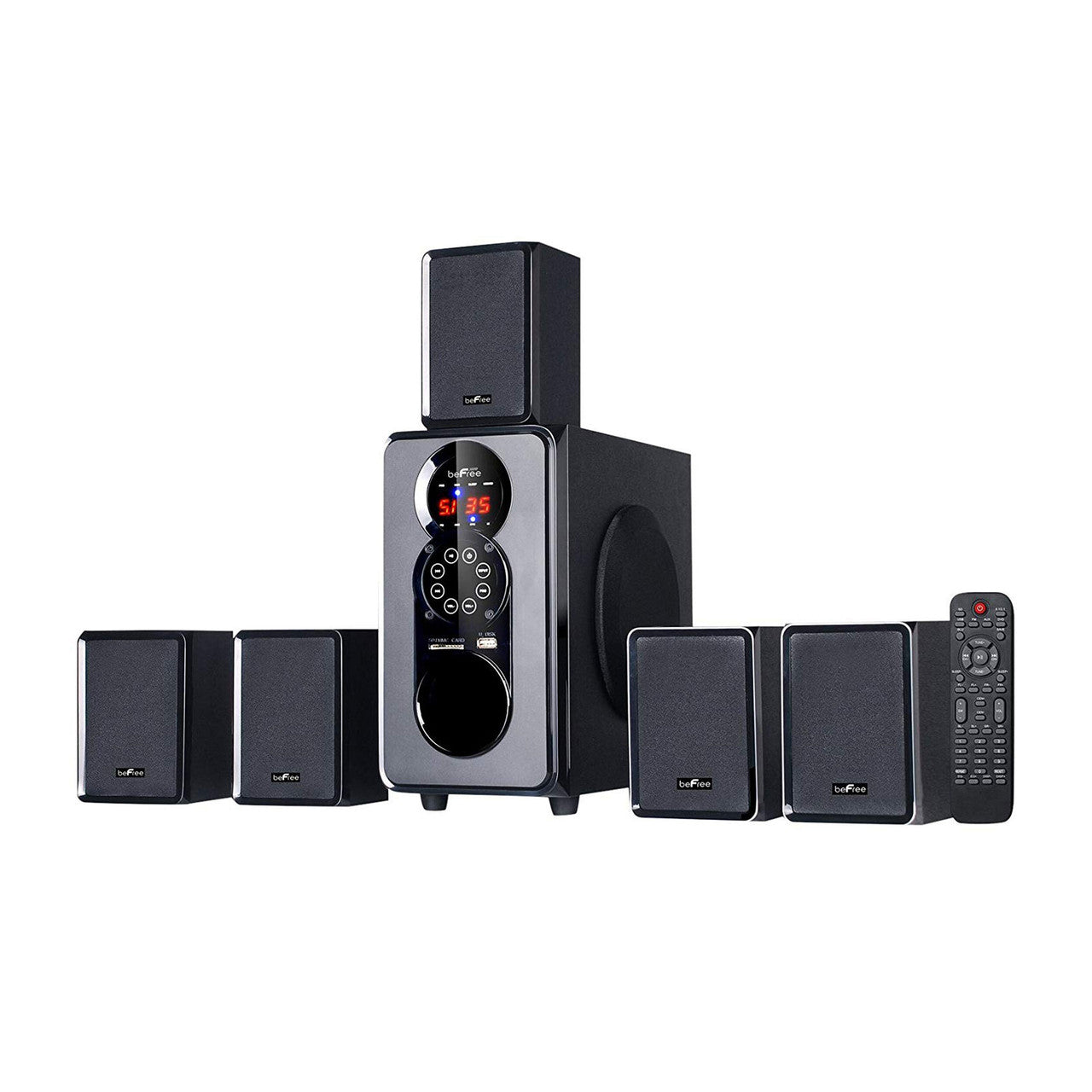 beFree Sound 5.1 Channel Surround Sound System – Home Theater Speaker Set