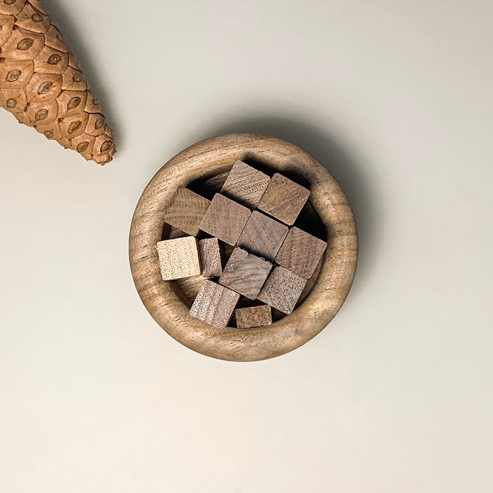 Natural black walnut diffuser interior view - stylish home decor aromatherapy accessory