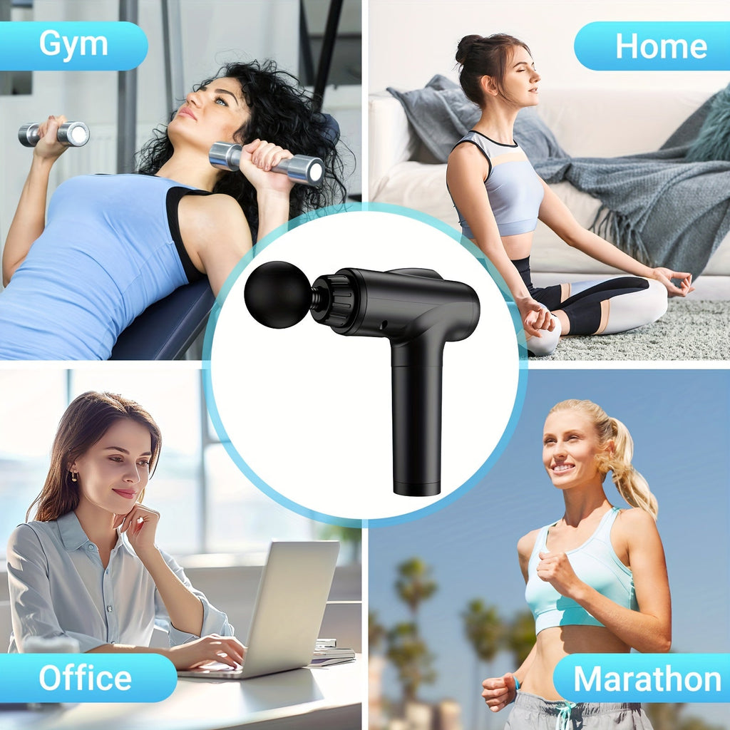 Deep Tissue Percussion Massage Gun – 30 Speeds & 9 Attachments