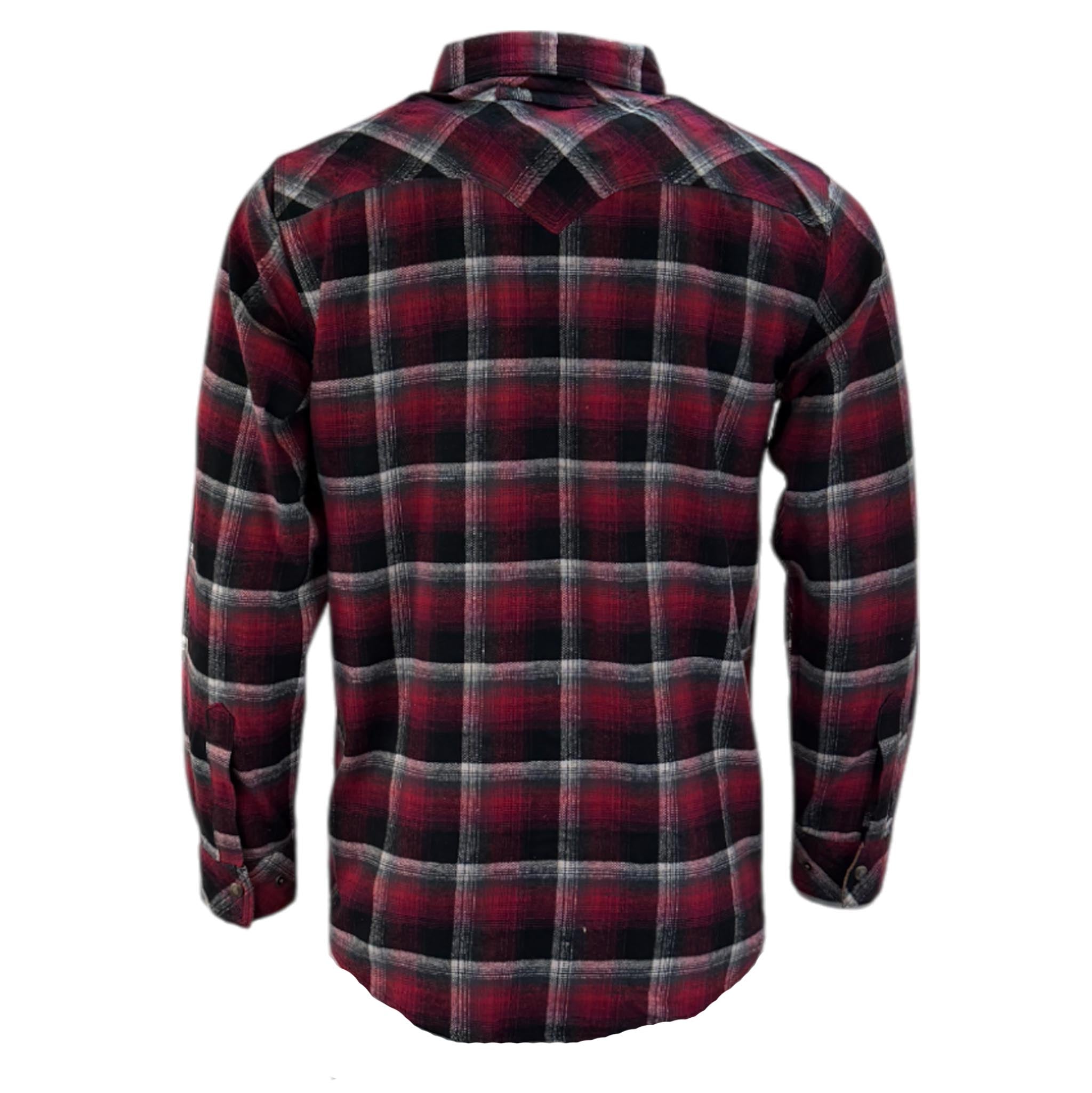 Men's Lumberjack Flannel Shirt – 100% Cotton with Corduroy Detail