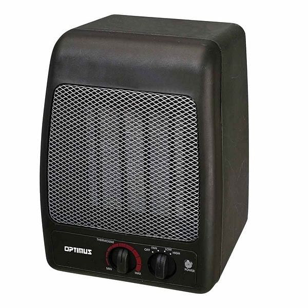 Optimus 1500W Portable Ceramic Space Heater – Fast Heat, Quiet & Safe