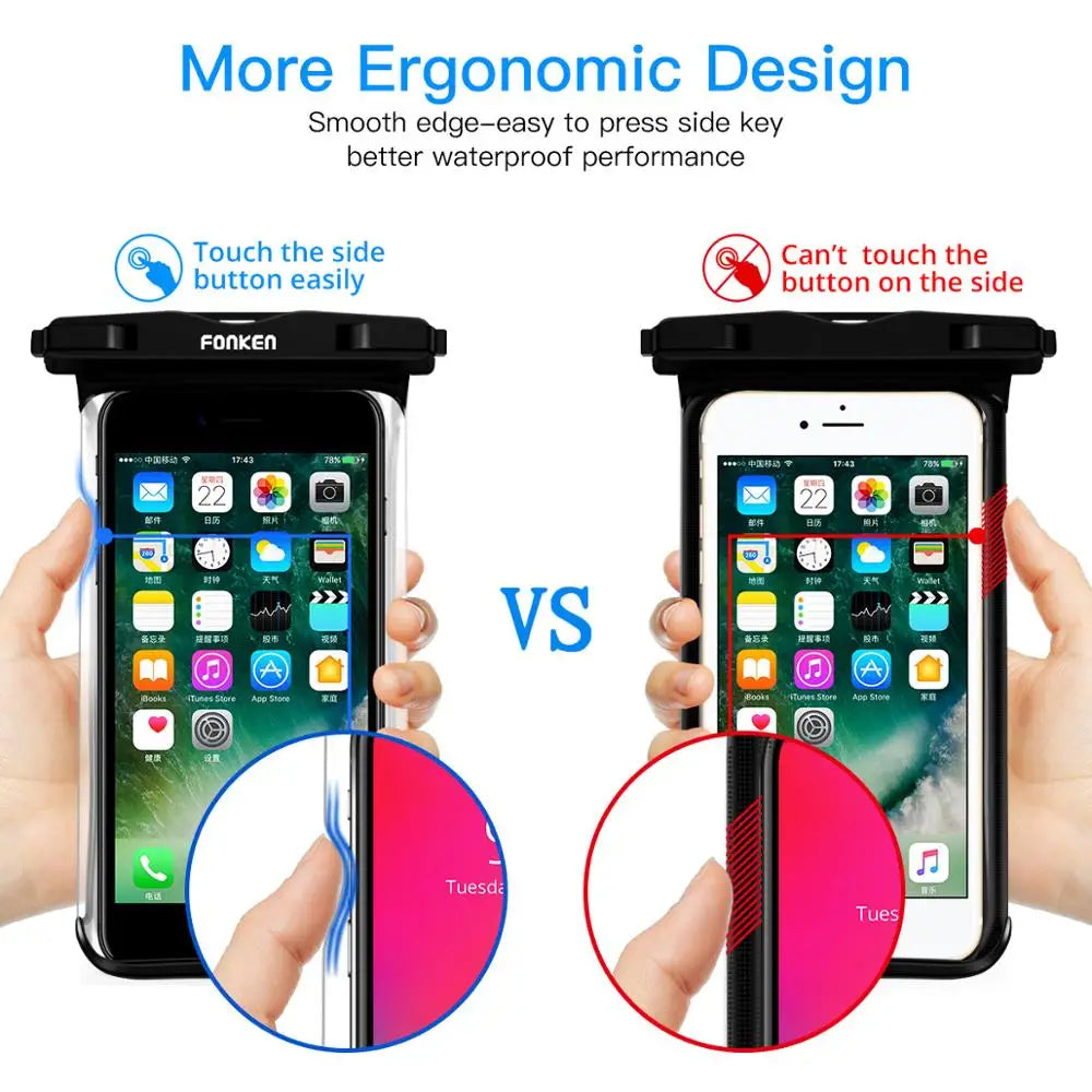 Waterproof Phone Pouch – Universal Dry Bag Case for Swimming & Outdoors