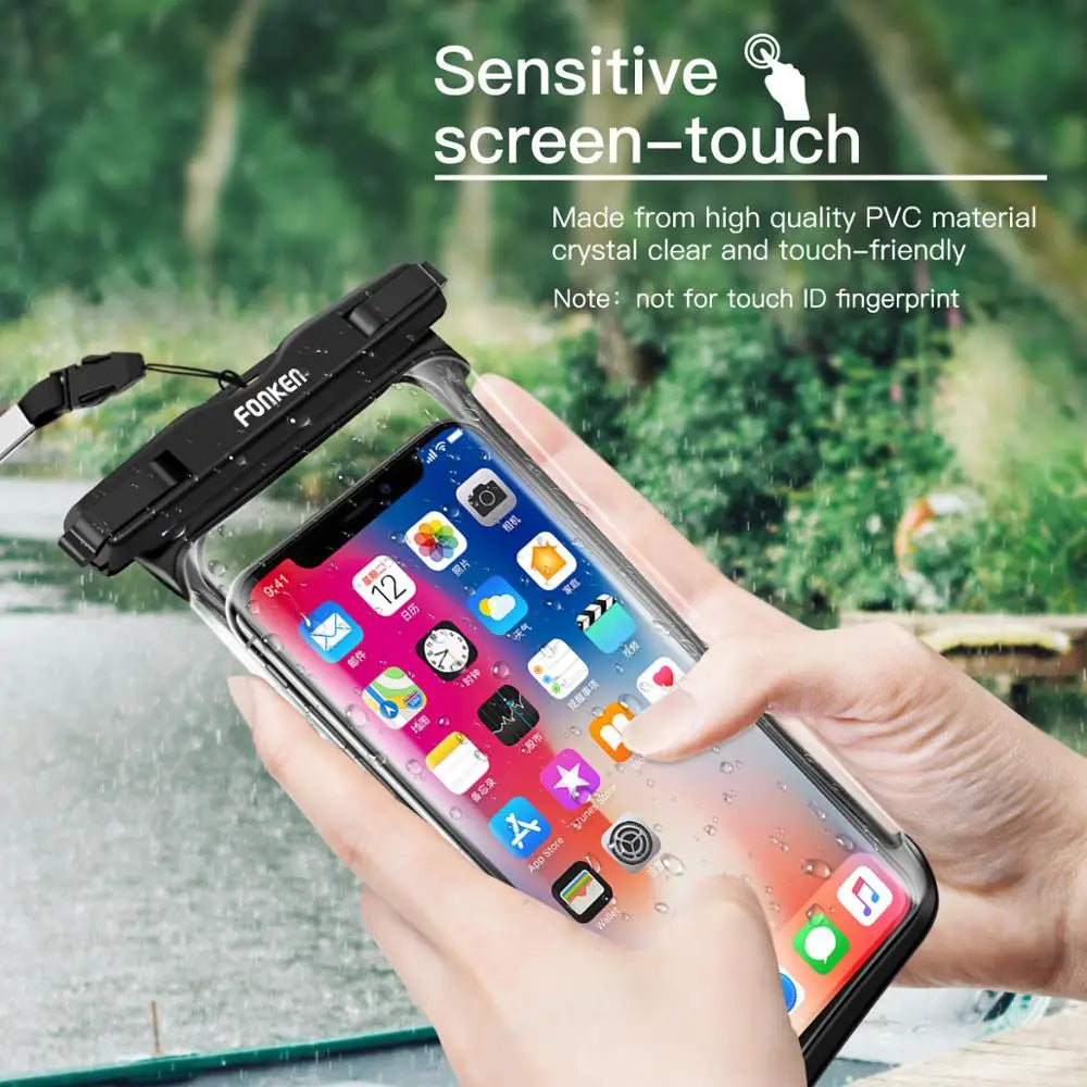Waterproof Phone Pouch – Universal Dry Bag Case for Swimming & Outdoors