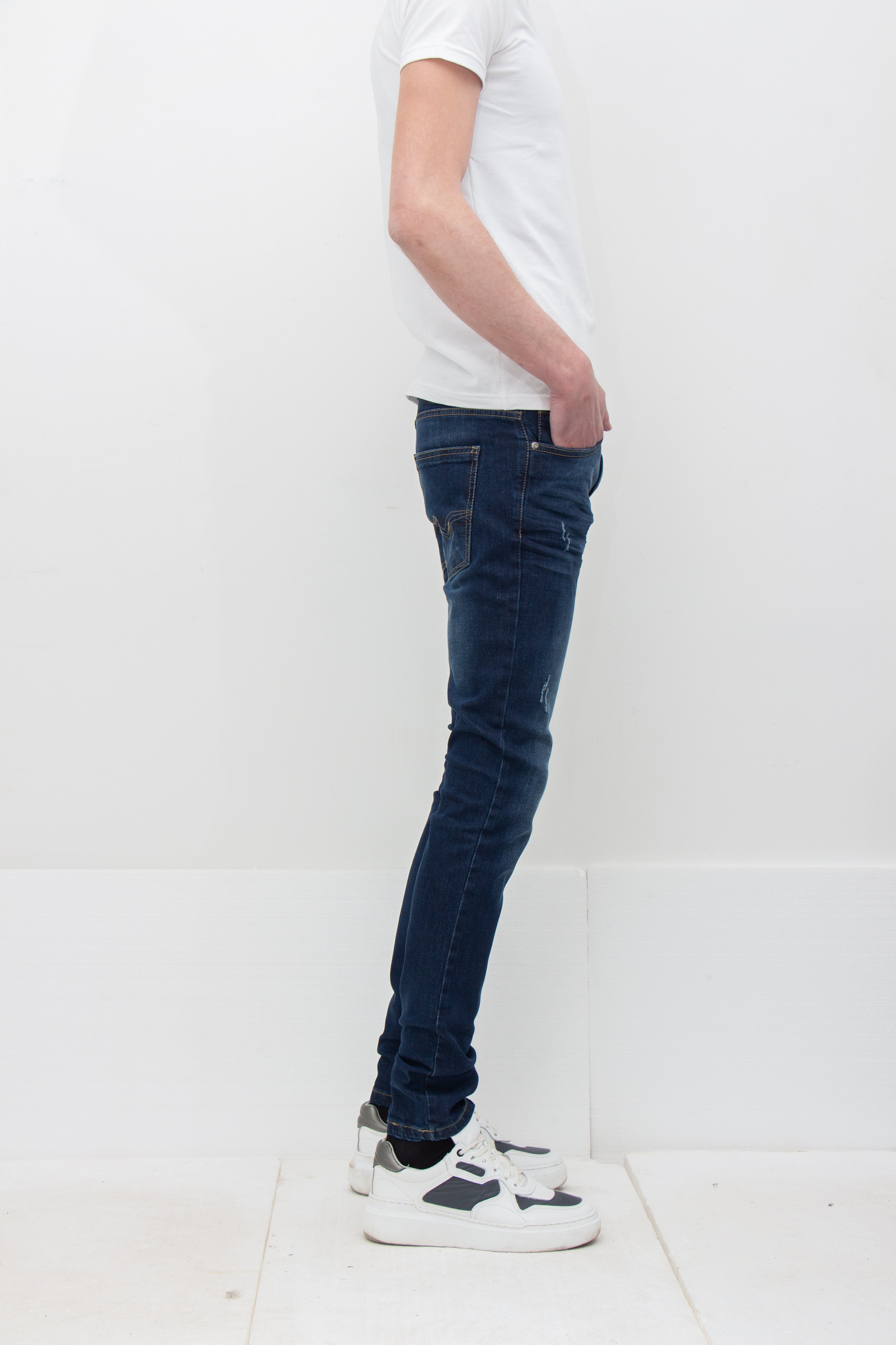 Men's Dublin Slim Fit Jeans – Classic Blue, European Premium Denim