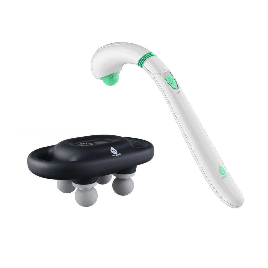 Pursonic Massage Gun & Handheld Massager Bundle – 9-Speed Deep Tissue Recovery