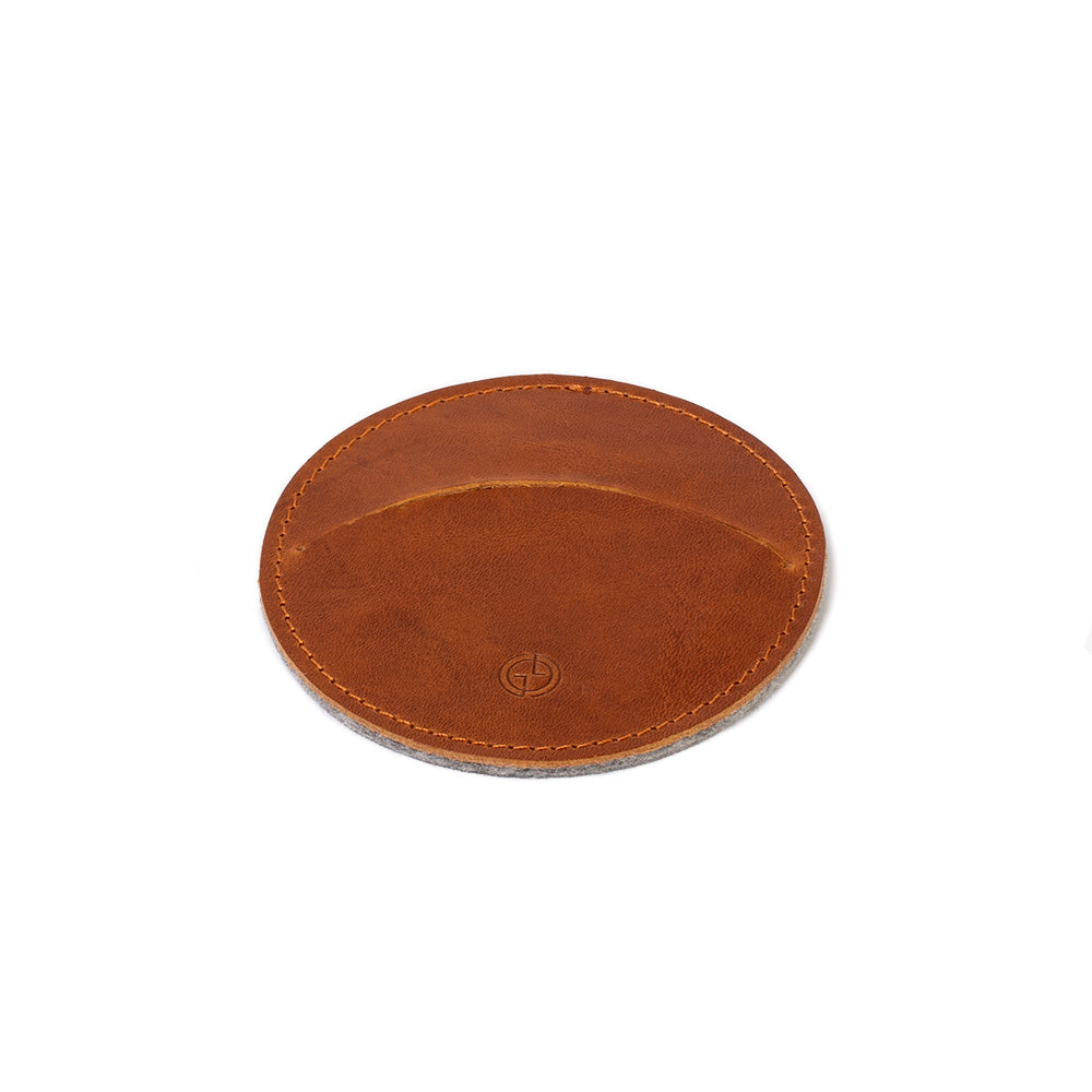 Leather Cord Organizer compatible with MagSafe Charger - The Moon