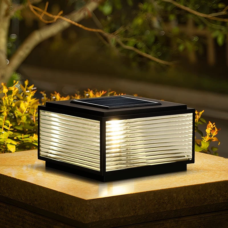 Solar Post Cap Lights - Adjustable Color Temperature with Remote