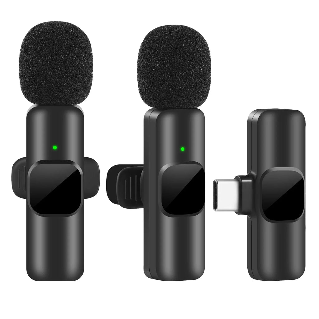 Wireless Lavalier Microphone – Clip-On Lav Mic for iPhone, Android & USB-C