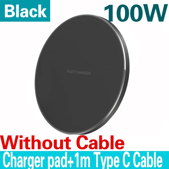 Fast Wireless Charger Pad – Qi Charging Station for iPhone & Samsung