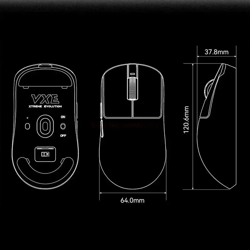VXE Dragonfly Gaming Mouse – Ultra-Lightweight Wireless Esports Mouse (R1 SE / R1 / R1 Pro / R1 Pro MAX)