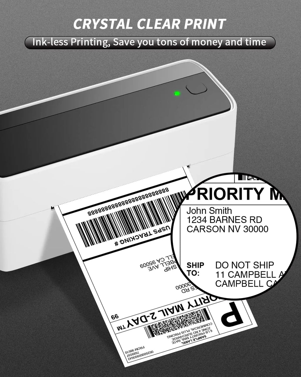 Phomemo 241 Portable Thermal Label Printer – Wireless Bluetooth for iOS & Android