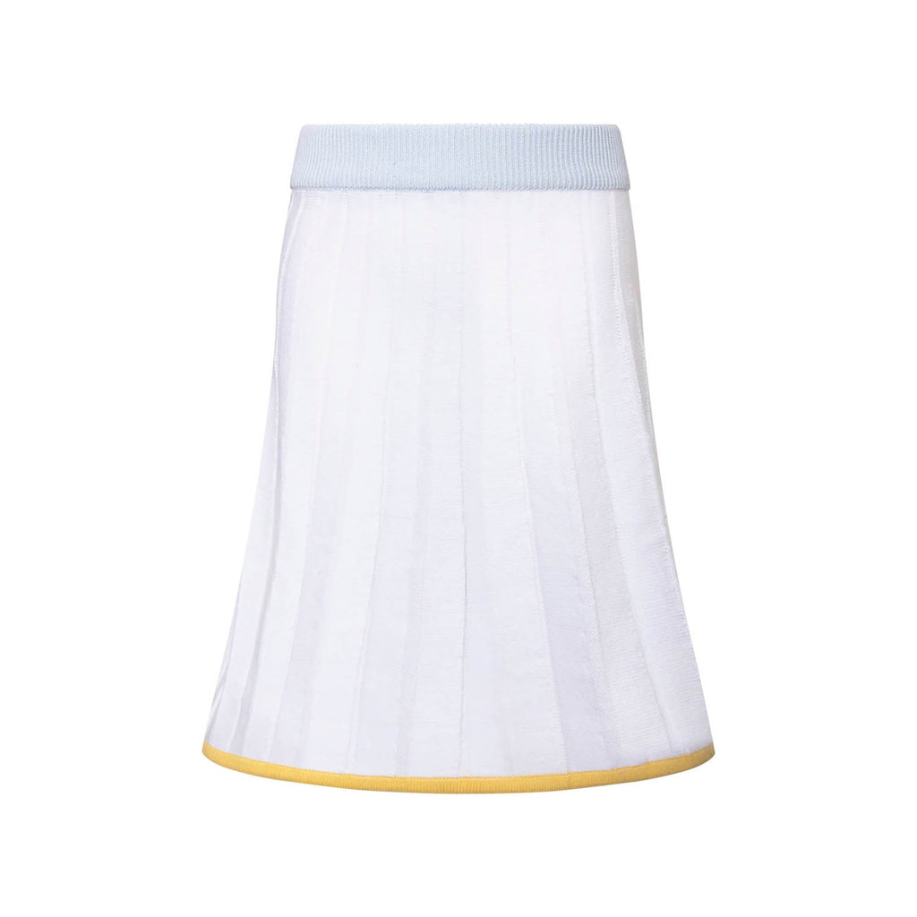 Girls Organic Cotton Tennis Skirt – A-Line Pleated, Elastic Waist | Sizes 2–12 Years