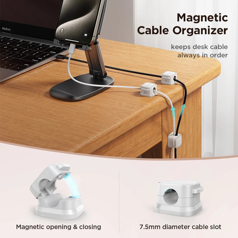 Joyroom Magnetic Cable Clips - 3/6 Pack Cable Organizer