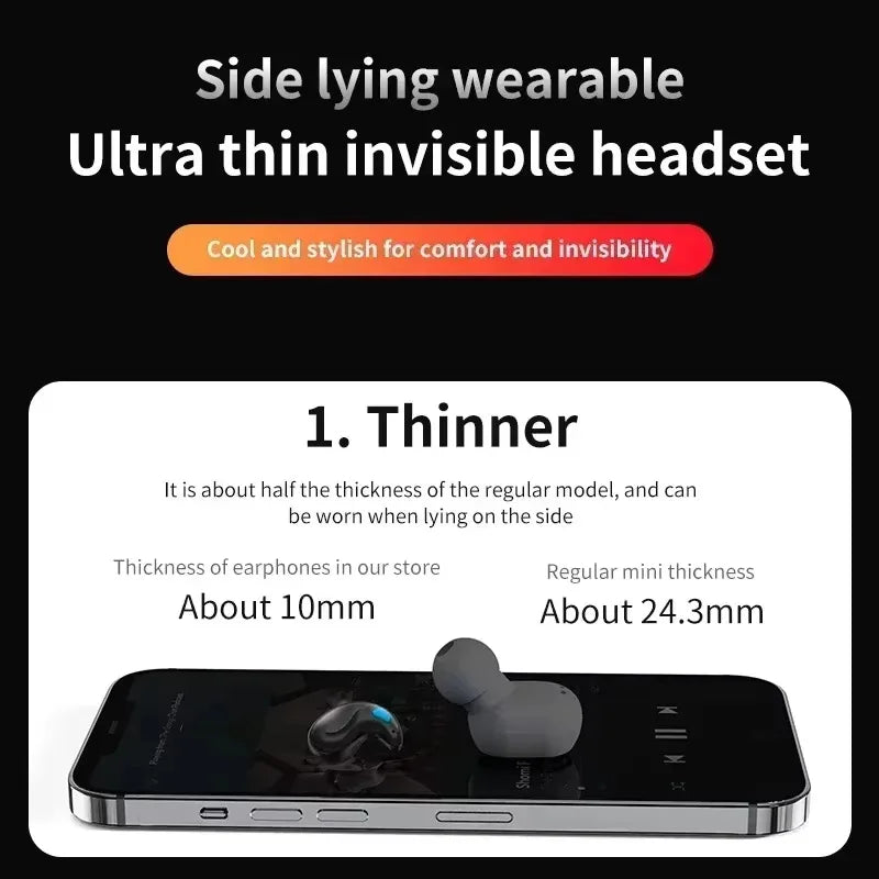 Mini Wireless Earbuds – Bluetooth 5.3 True Stereo with HD Mic