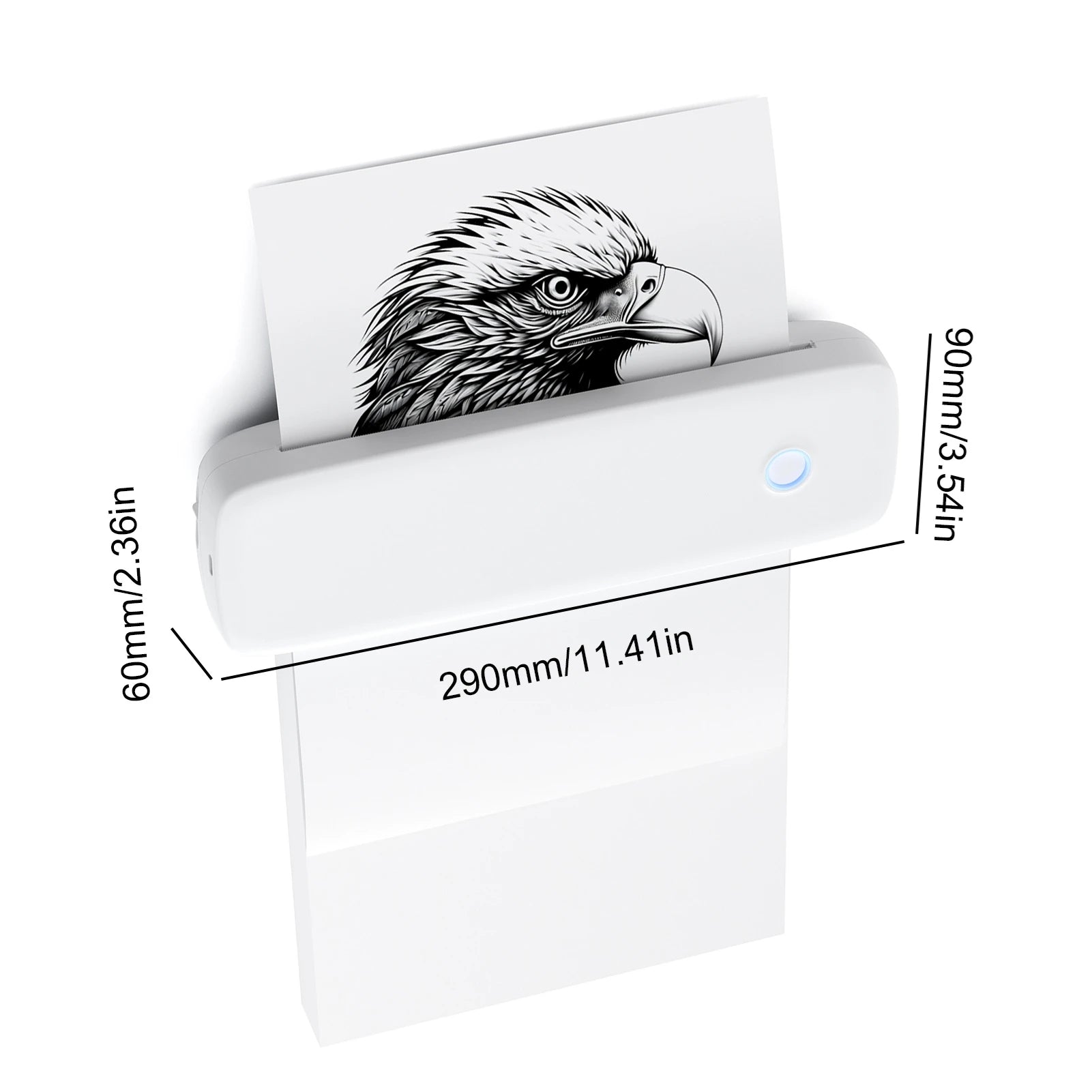A4 Wireless Thermal Printer – Portable USB & WiFi Printer for Home & Office