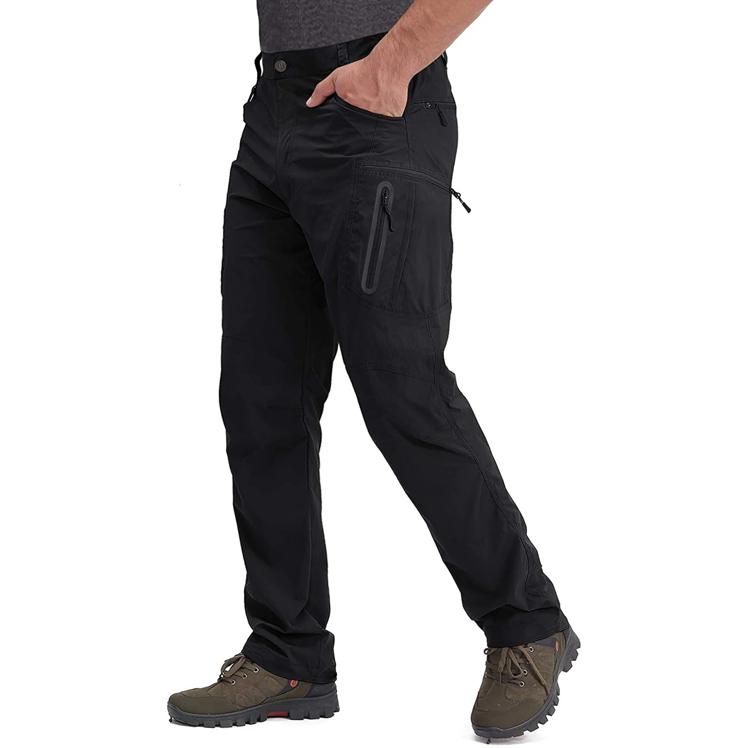 TACVASEN Men’s Quick-Dry Fishing & Hiking Cargo Pants – Lightweight Outdoor Trousers