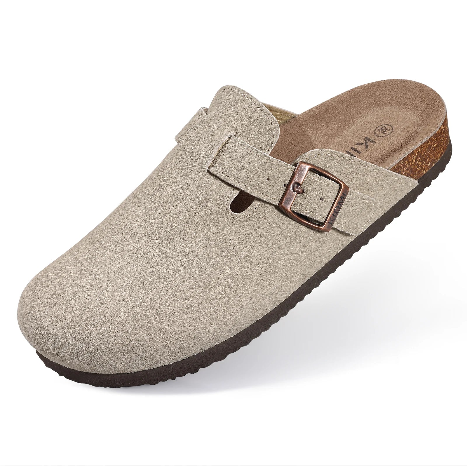 Comwarm Suede Mules - Cork Insole Clogs with Arch Support (Unisex)