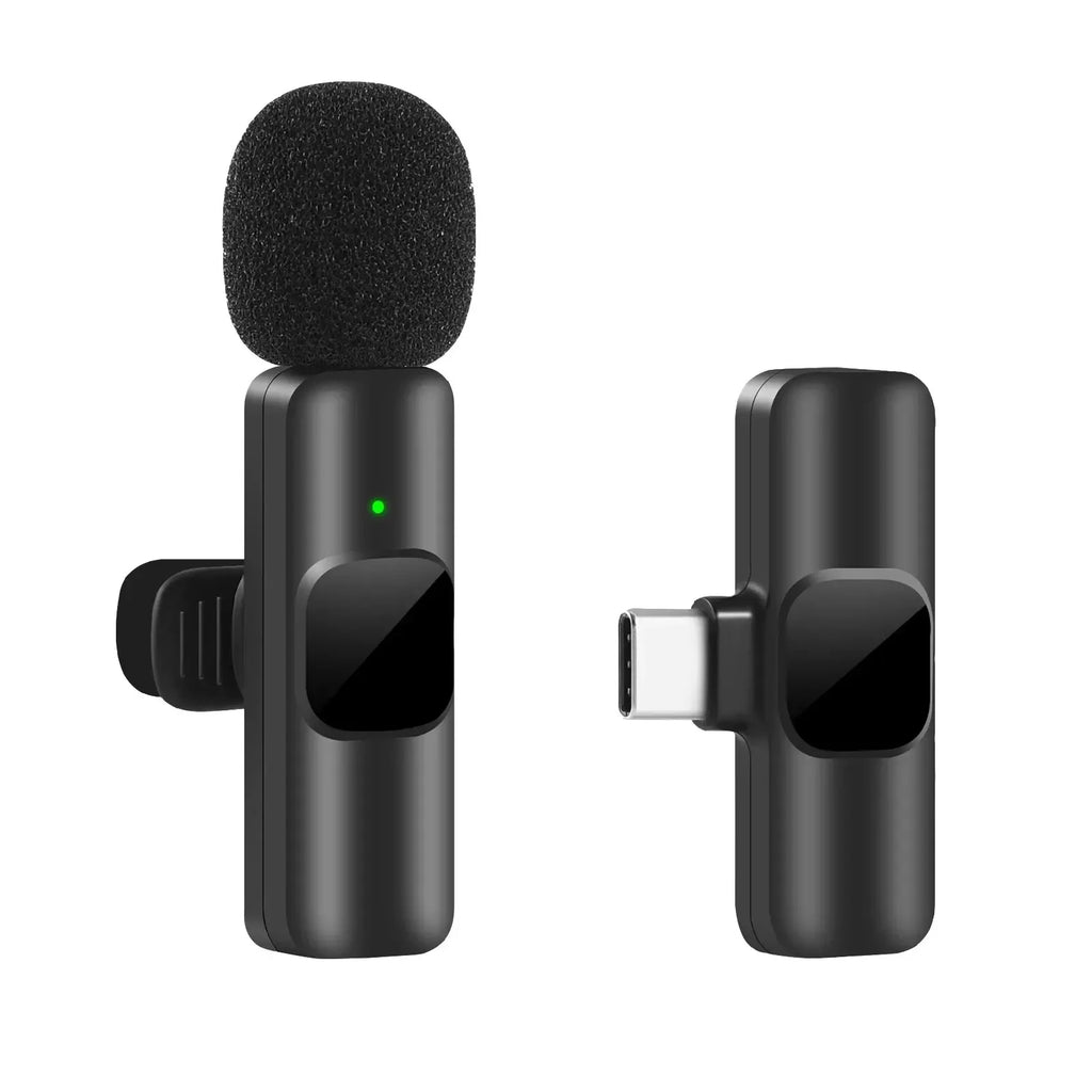 Wireless Lavalier Microphone – Clip-On Lav Mic for iPhone, Android & USB-C
