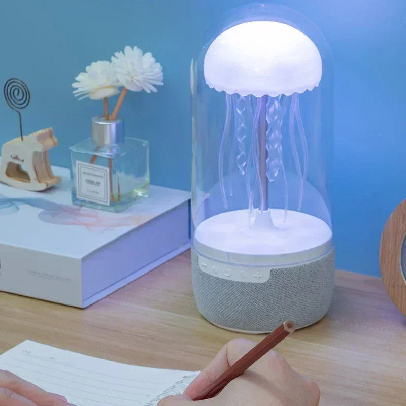 Jellyfish Lamp Bluetooth Speaker - Colorful LED Light & HiFi Stereo