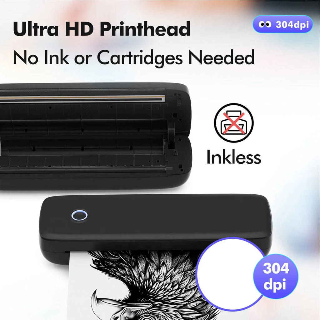 A4 Wireless Thermal Printer – Portable USB & WiFi Printer for Home & Office