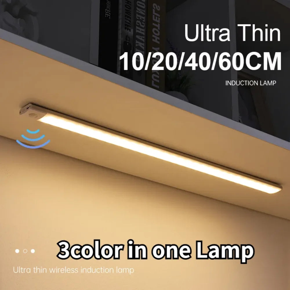 USB Rechargeable Motion Sensor LED Night Light – Under Cabinet, Closet & Wardrobe