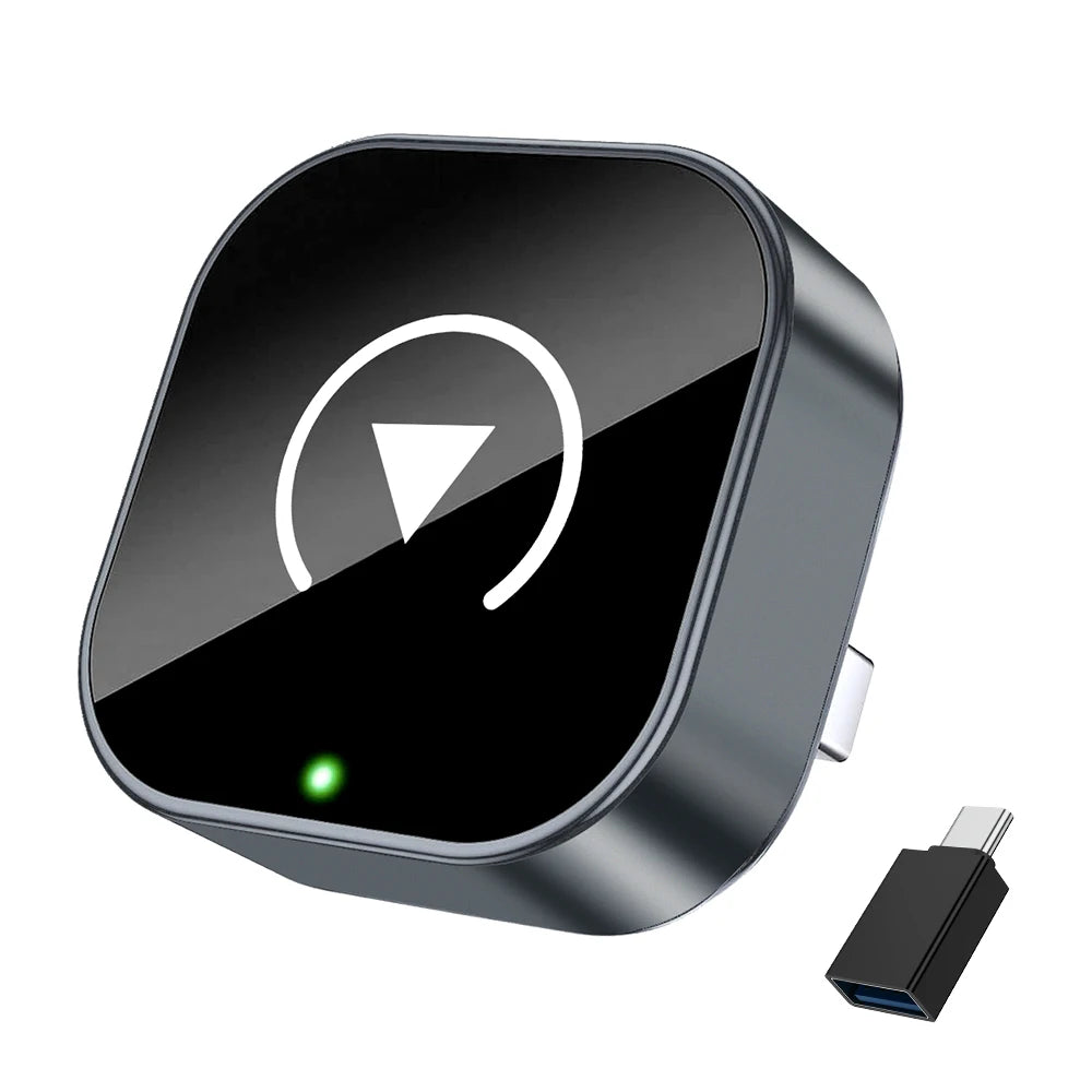 Wireless CarPlay & Android Auto Adapter – 2-in-1 Plug & Play Smart Box