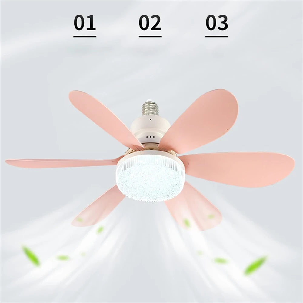 52cm LED Ceiling Fan with Light - 40W E27 Remote Control