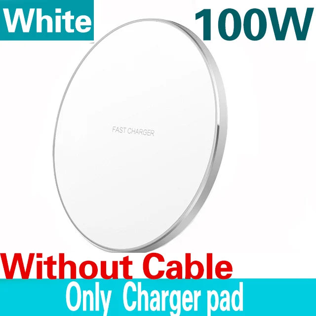 Fast Wireless Charger Pad – Qi Charging Station for iPhone & Samsung