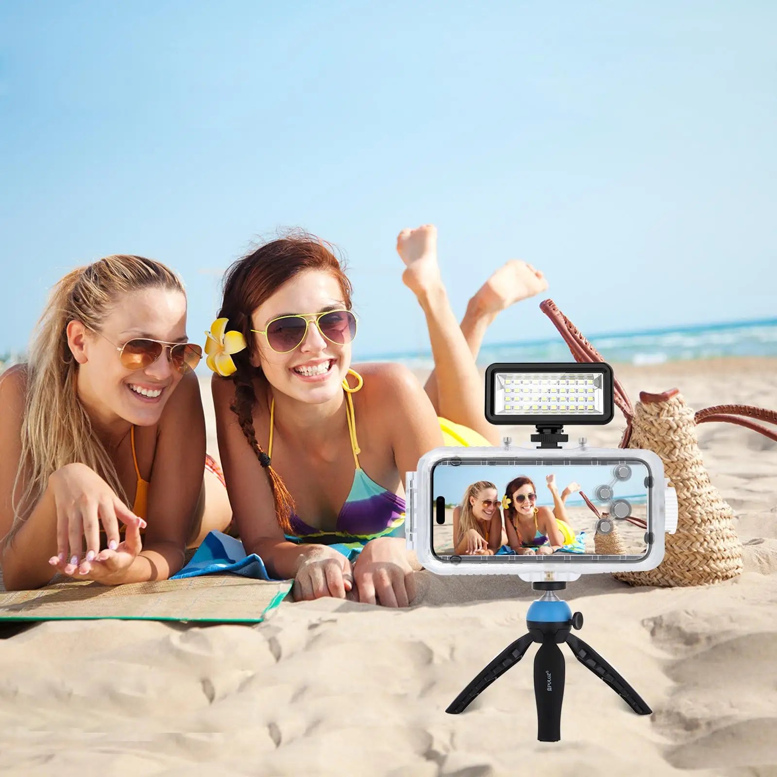 PULUZ 40m Waterproof Diving Case for iPhone - Underwater Housing