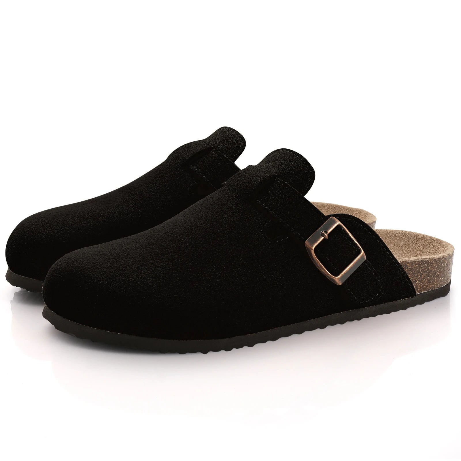 Comwarm Suede Mules - Cork Insole Clogs with Arch Support (Unisex)