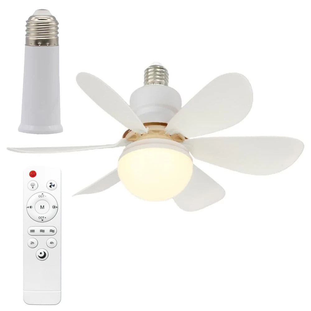 52cm LED Ceiling Fan with Light - 40W E27 Remote Control