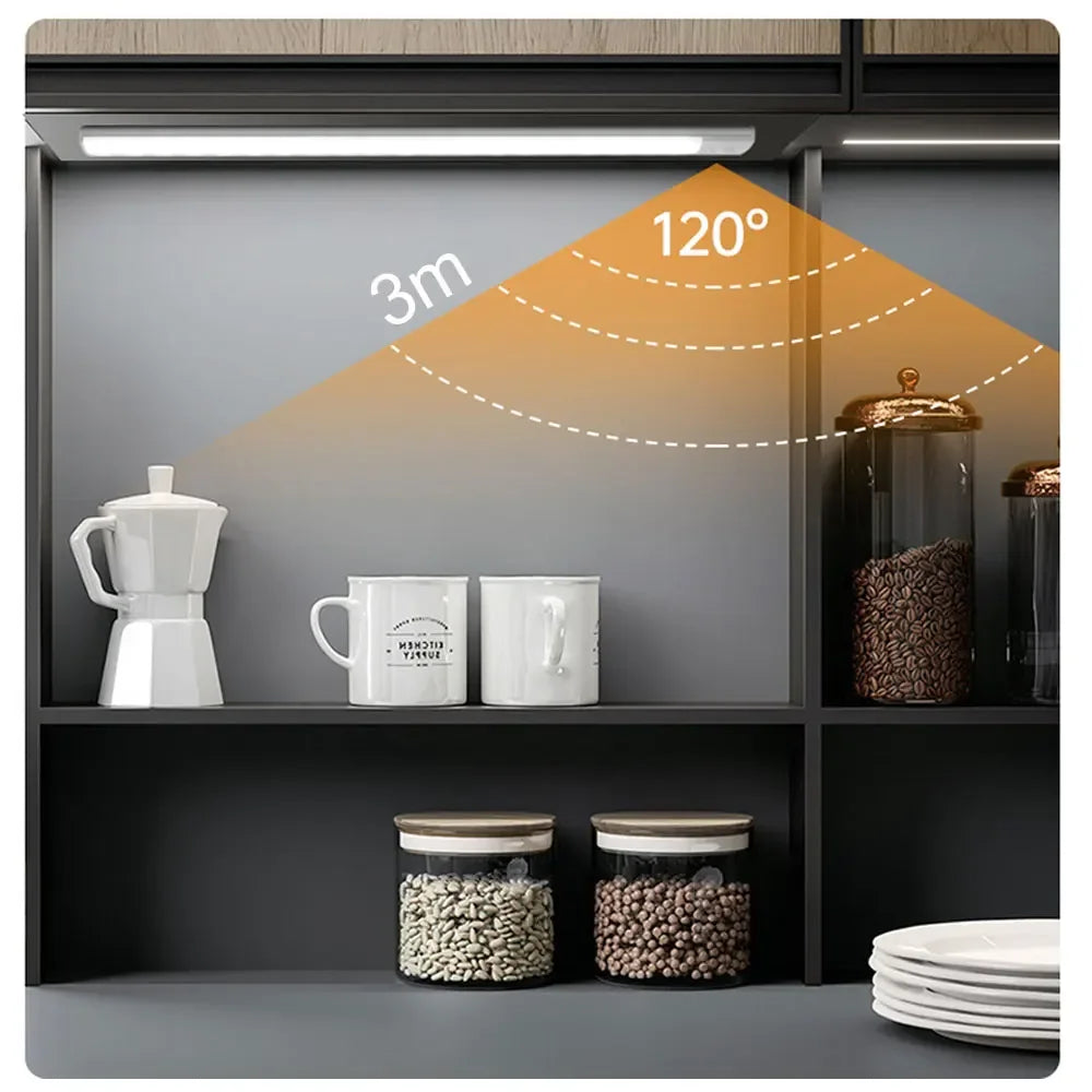 USB Rechargeable Motion Sensor LED Night Light – Under Cabinet, Closet & Wardrobe