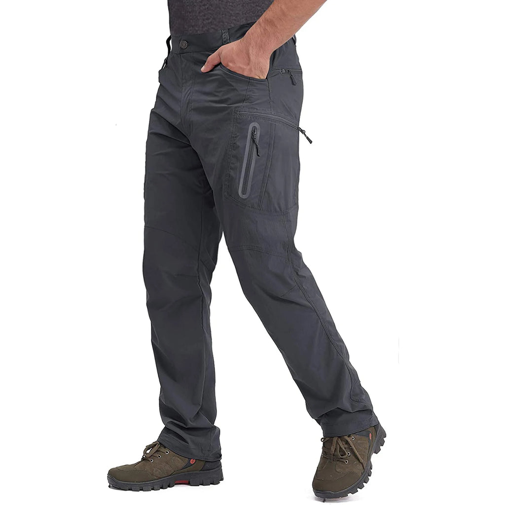 TACVASEN Men’s Quick-Dry Fishing & Hiking Cargo Pants – Lightweight Outdoor Trousers